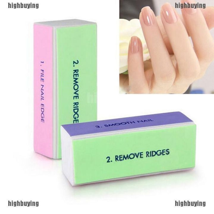 Nail Buffer 4 Ways Nail Shiner Nail Art Sanding File Pedicure Manicure Tools-1 pcs