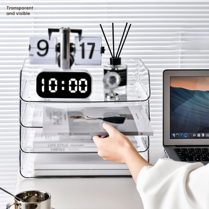 Transparent%20Desktop%20Organizer%20Easy%20Access%20Acrylic%20Stackable%20File%20Tray%20Storage%20Rack%20for%20Home%20Office%20Document%20Organization%20-%20Image%203