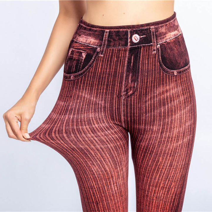 YGYEEG%20Sport%20Lady%20Women%20Denim%20Jeans%20Leggings%20Jeggings%20Streth%20Pants%20Blue%20Black%20Slim%20Stripe%20Printing%20Skinny%20Autumn%20Trousers%20-%20Image%207