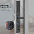 Tuya Smart Door Lock Fingerprint Biometric Waterproof Digital Electronic Lock Electronic Sliding Door Lock A. 