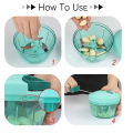 1pcs / 350ml / Manual Fruit Vegetable Chopper Hand Pull Food Cutter Garlic Nuts Grinder Mincer Shredder Food Processor Kitchen Accessories. 