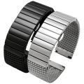 20/22/24mm Steel Dive Shark Mesh for Milanese Watch Bracelet Strap Band Weaving Double Snap Strap for Breitling Omega. 