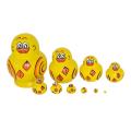 10x Cartoon Duck Russian Nesting Dolls Stacking Toys Traditional Matryoshka Dolls for Office Bedroom Tabletop Home Ornaments.