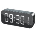 A18 Portable Wireless Speaker Clock Stereo Speaker With LED Screen FM Radio Dual Alarm Clock For Indoor Outdoor Travelling.