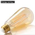 Vintage LED Edison Bulb, 4w/6w, 40w/60w, warm-amber 2700k. 