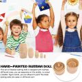 Stacker Uncolored Nesting Wooden Blank Toys DIY Stacking Dolls Unpainted Russian.