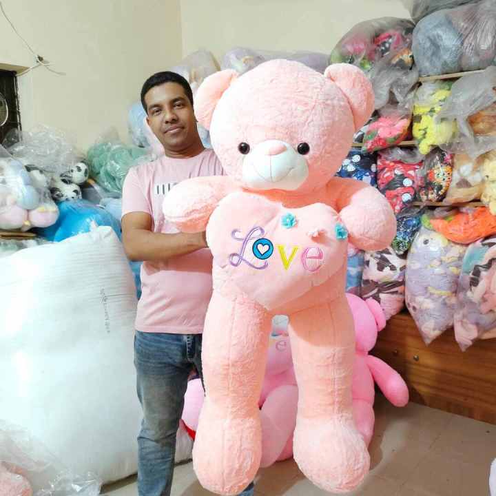 Big Teddy Bear I LOVE YOU Plush Toy Lovely Huge Stuffed Soft Bear Doll for Lover Gift