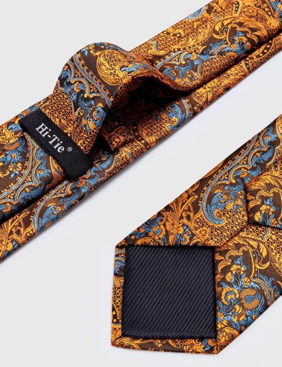 Hi-Tie%20100%25%20Silk%20Luxury%20Mens%20Ties%20Floral%20Black%20Gold%20Ties%20Paisley%20NeckTie%20Pocket%20Square%20Cufflinks%20Set%20Men's%20Wedding%20Party%20Tie%20-%20Image%206