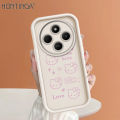 Hontinga for Redmi 14C Back Cover Pink Hello Kitty Pattern Ladder Soft Camera Protection Rubber Phone Case.