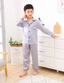 Sleep in Style: Kids Pure Silk Pajama Set for Sweet Dreams.
