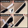 Stiup 8pcs 130*25*2mm Reusable Rug Gripper Anti-Slip Tape Carpet Mat Grip Wooden Floor Rug Underlay Protection For Ceramic,Hardwood,Floors,Tile,Mats,.