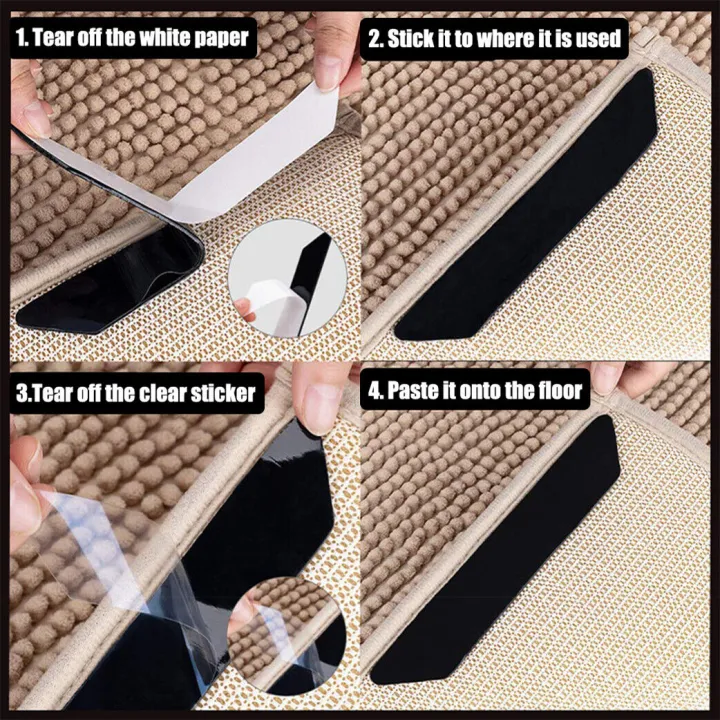 Stiup%208pcs%20130*25*2mm%20Reusable%20Rug%20Gripper%20Anti-Slip%20Tape%20Carpet%20Mat%20Grip%20Wooden%20Floor%20Rug%20Underlay%20Protection%20For%20Ceramic,Hardwood,Floors,Tile,Mats,%20-%20Image%208