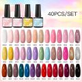 Mtssii 60/40Pcs Gel Nail Polish Set Vernis Semi Permanent UV Gel Varnish for Manicure Set Soak Off Nail Kit Base Top Coat Kits. 