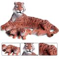 【Sandmdm】 2023 Realistic Wild Zoo Animals African Tiger Cub Model Figurines Action Figures Models Collection Educational Toys for Children Gift.