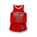 Boys Sports Basketball Clothes Suit Summer Children's Fashion Leisure Vest Shorts 2pcs Toddler Boy Short Sleeve Suit For 2-10Y. 