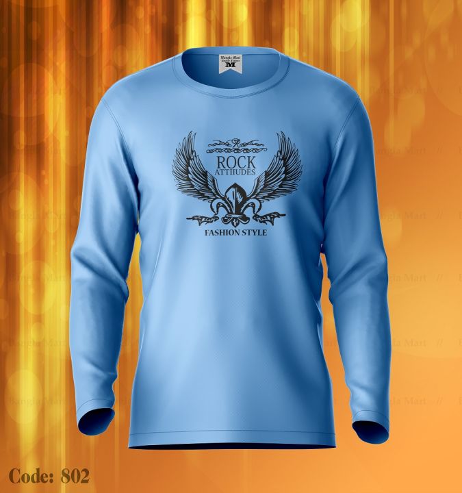 Rock%20Attitude%20Men'S%20Jersey%20Fashion%20T-Shirt%20Full%20Sleeve%20-%20Image%203