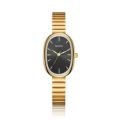 Stainless Steel Strap & Alloy Case Elegant Oval Dial Quartz Dress Wristwatch for Women – Classic Ladies Watch.
