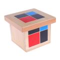 Educational Kid Montessori Early Learning Algebra Mathematics Binomial Cube Set Wooden Toy. 