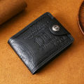 Men Mini Wallet Man Dollar Purse Card Bag Leather Bag Student Zero Wallet Personality Men's Short Wallet Card Holder.