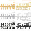 1 Set Restore Replacement Gadget Digital Quartz Clock Parts Clock Numerals Accessories Arabic Number Roman Numerals. 