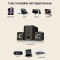 SADA D-202 /D-207 USB Wired Combination Computer Speakers Bass Stereo Music Player Subwoofer Sound Box for Desktop Laptop. 