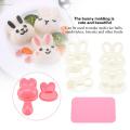 DIY Bunny Shape Food-grade PP Material Sushi Rice Roll Bento Mold Handicraft Rice Roll Mold. 