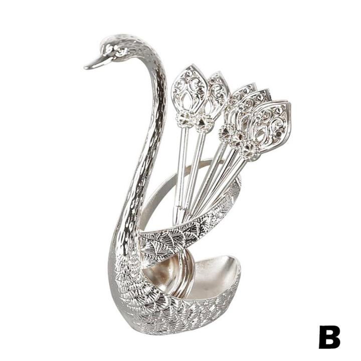 New%20Swan%206%20Pieces%20Stylish%20Spoon%20Tableware%20Set%20Holder%20(Gold%20and%20silver)%20-%20Image%205