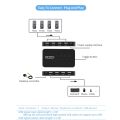 KVM Switch USB Switch Shared Controller Hub Adapter USB2.0 4 Inputs 4 Outputs For Laptop Computer Printer Keyboard Mouse Monitor.