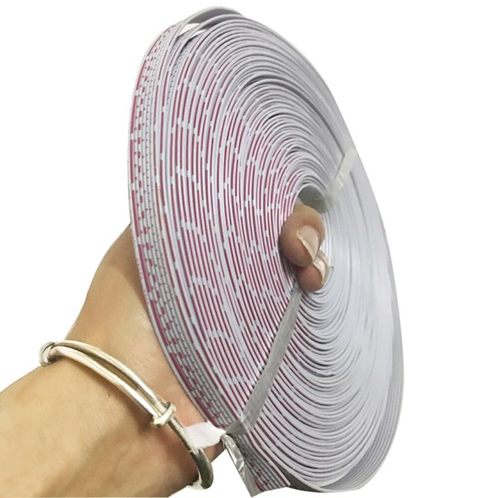 3-Feet 10 Wire Cable WHITE Color Flexible 10 Wire Ribbon Cable Inside Lead Soldering 10 Wire Ribbon Flat Cable Wire For LED Arduino PCB Jumper Wire Cables DIY