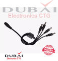 1 to 4 DC Power, 4-Port Splitter Adapter Adaptor Cable CCTV Camera - Multi Plug - Multi Plug. 