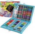150 Pcs Kids Drawing Painting Set Art Set Children Drawing Supplies Kids Art Set for Drawing Painting and More with Portable Art Box, Coloring Supplies Art Kits Great Gift for Kids, Toddlers, Beginners. 