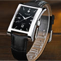 WWOOR Square Men Watch Waterproof Date Clock Luxury Quartz Sport Fashion Wrist Watch For Men Leather Strap Relogio Masculino 8017. 