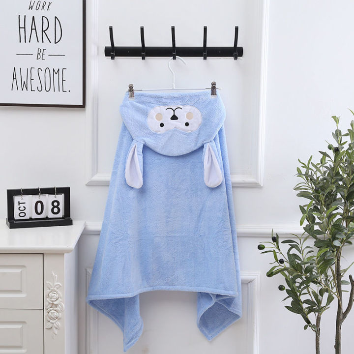 Children's%20bath%20towel%20hooded%20cape,%20baby%20cape,%20baby%20cartoon,%20coral%20velvet,%20soft%20absorbent%20bathrobe,%20thickened%20bath%20towel%20-%20Image%206