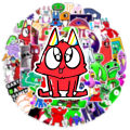 100pcs Garten of Banban Horror Game Cartoon Stickers Decals Kids Toys DIY Scrapbook Laptop Stationary Guitar Suitcase Sticker. 