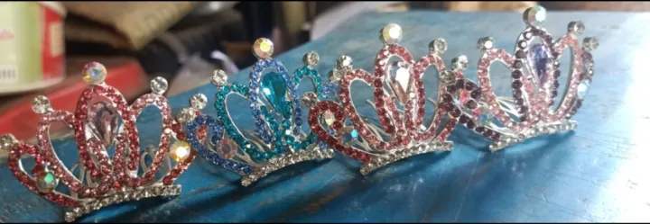 Crown/mini%20Hair%20comb%20crown/Girl%20Kids%20Fashion%20Rhinestone%20Princess%20Hair%20Clip%20Wedding%20Crown%20Hairpin%20Comb%20Tiara%20-%20Image%204