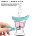 Silicone Eye Wash Cup Eye Cleaner Cup Manual Air Pressure Eye Cleaning Cup Eye Cup for Effective Eye Cleansing Eye Shaped Rim JokeT.
