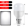 B22 LED Bulb Light Daylight for Home B22 Light Replace bulb 20W/15W/10W/5W Kithcen Lighting Decor.