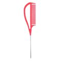 【Daily Necessities For Anyone Store】Hairdressers Barbers Metal Tail Comb Rat Tail Comb For Styling 7 Colours Heat Fine Highlight Foiling Combs.