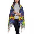 Custom Print Dog Barking At The Moon Scarf Women Men Winter Fall Warm Scarves Joan Miro Abstract Art Shawl Wrap. 