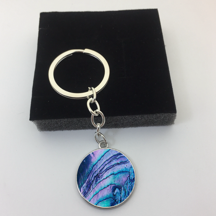 Creative%20new%20high%20quality%20round%20glass%20shell%20abalone%20pattern%20keychain%20cabochon%20fashion%20bag%20car%20pendant%20keychain%20pendant%20-%20Image%206