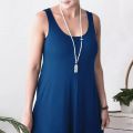 Superb Indispensable -Quality And Durablity -Women Maxi style Round Neck Sleeveless Maxi Plus Size Women's Dresses- Innovative. 