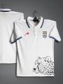 Iran World Cup Jersey 2026 Short Sleeve Collar Polo Jersey For Men - Half Sleeve Collar Polo Tiger t shirt - Iran Jersey. 