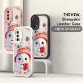 UCUC for iPhone 12 Mini Back Cover Red Hat Strawberry Bunny Leather Phone Case Ultra Thin Soft Drop Protection Case.