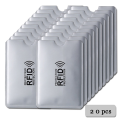 Anti Rfid Wallet Blocking Reader Lock Bank Card Holder Id Bank Card Case Protection Metal Credit Card Holder Aluminium 6*9.3cm.