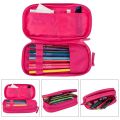 Kids Disney Pink Stitch Theme Styles Pencil Bag Nylon Pencil Case Children Black School Supplies High Quality Stationery Set. 