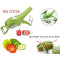 2 in 1 Stainless Steel 5 Blade Vegetable Cutter with Peeler Plastic Vegetable and Fruit Cutter-1 Pcs. 
