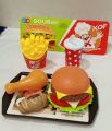 Mini Burger Toy Set Delicious French Fries Cola Model Simulation Food Toy Children Simulation Hamburger Gourmet Educational Toys.