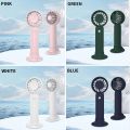 USLION Mini Portable Fan Desk Fan Table Micro USB Rechargeable Quiet 3 Speed Wind Student Hand Held Fan Outdoor Sports Travel. 