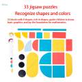 Montessori Jigsaw Puzzles for Age 3+ Years Old for Toddlers. 