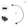 5V 3 Pin 12V 4pin ARGB Splitter Connector Extension Cable For PC Computer Fan Motherboard AURA RGB LED Strip Light Eatop.